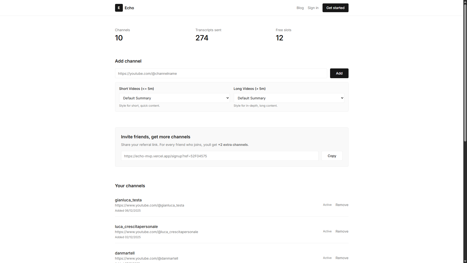 Echo - Screenshot 2 showing product features and functionality