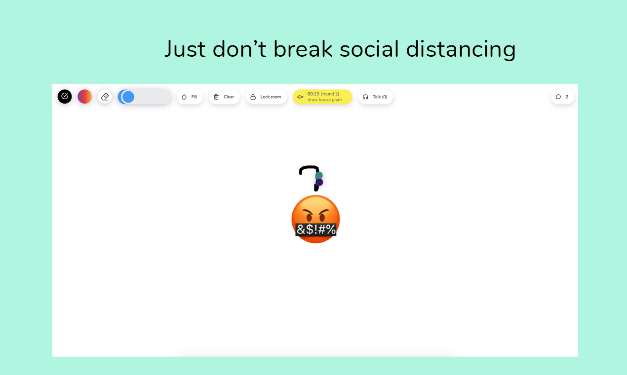 Social Distance Drawing gallery image