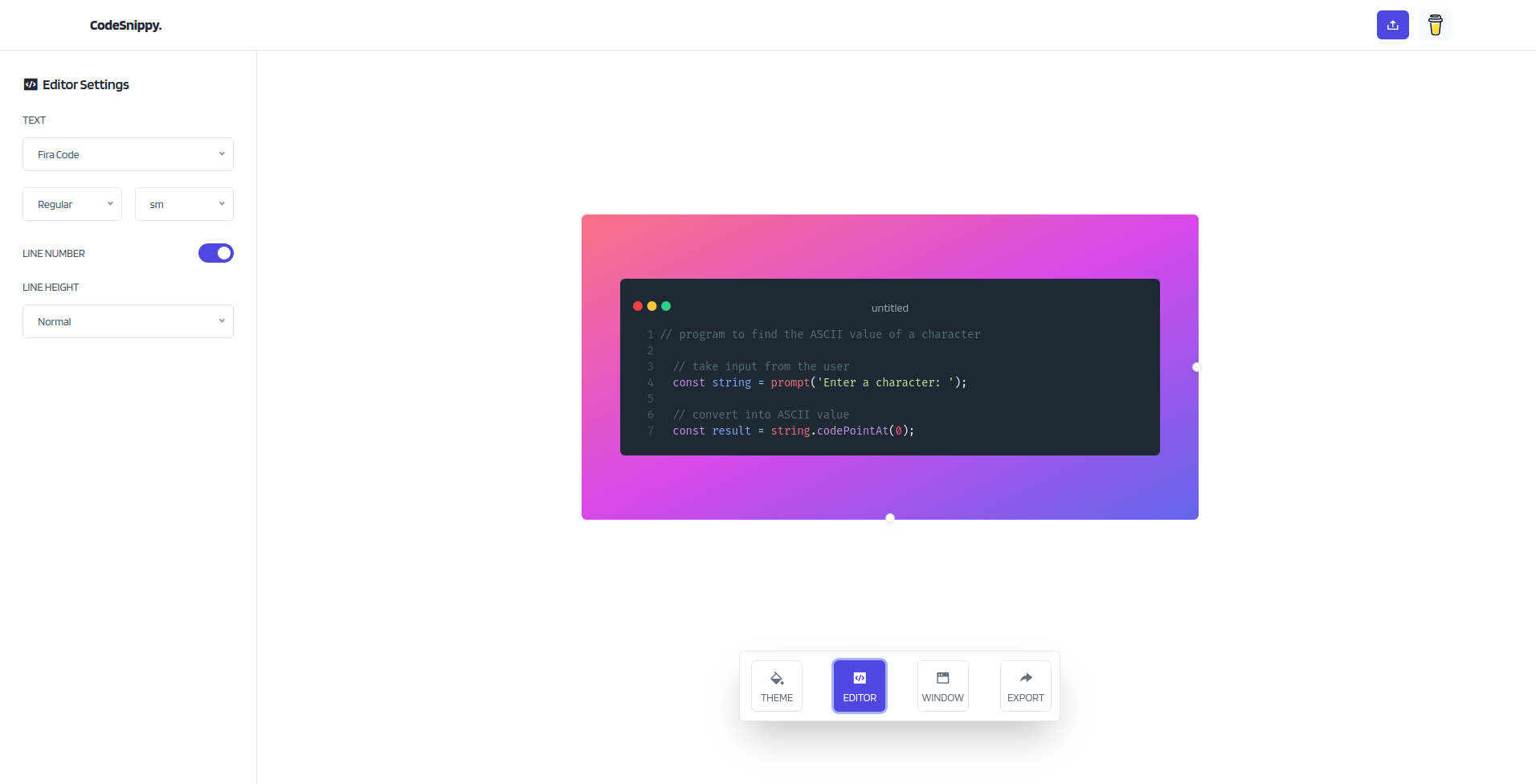 CodeSnippy gallery image
