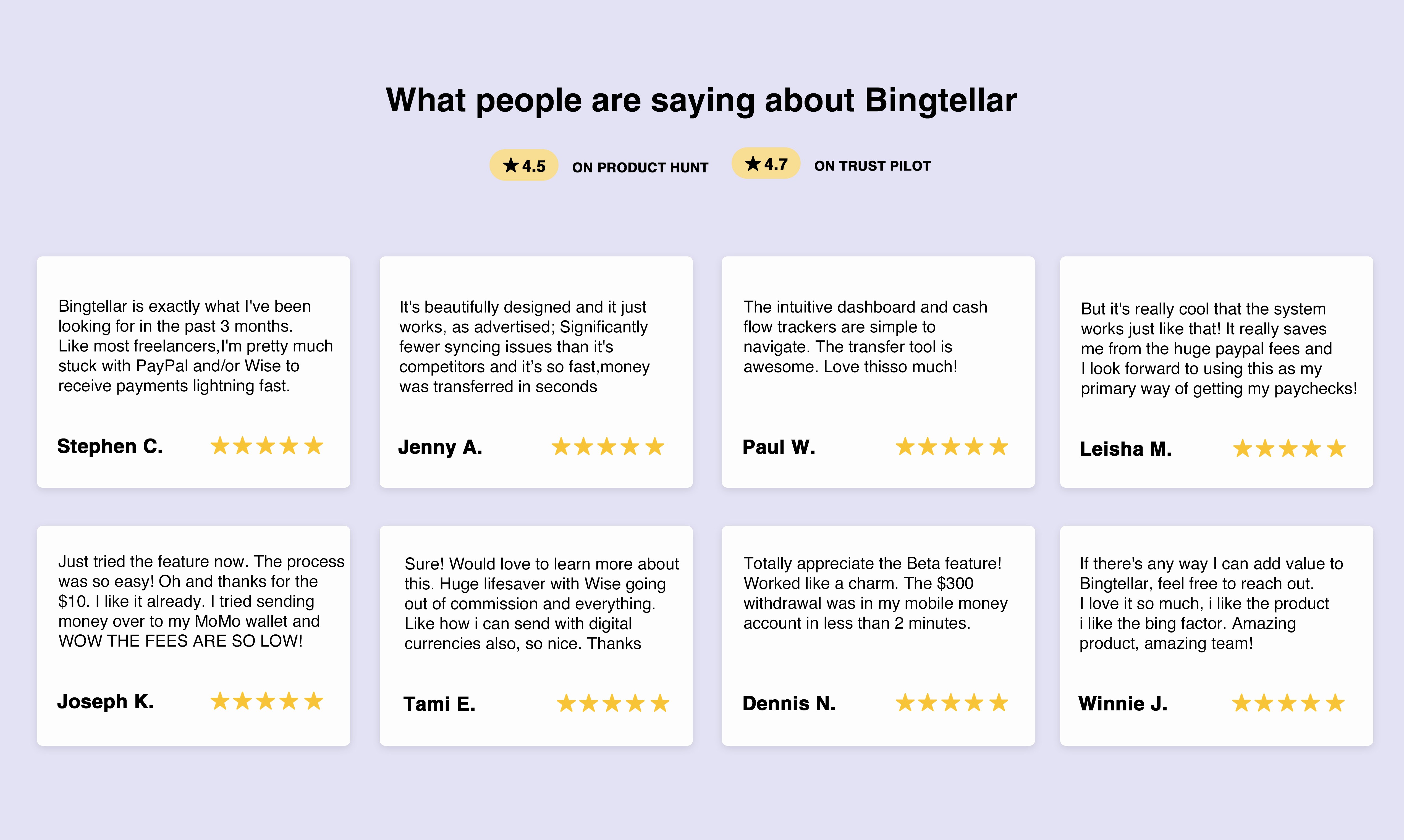 Bingtellar 이송 - 국제 머니는 이메일처럼 전송됩니다 미디어 5