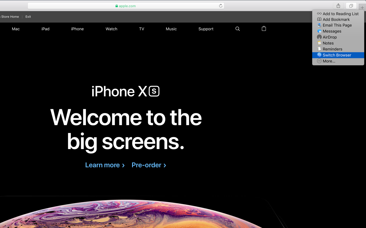 Switch Browser gallery image