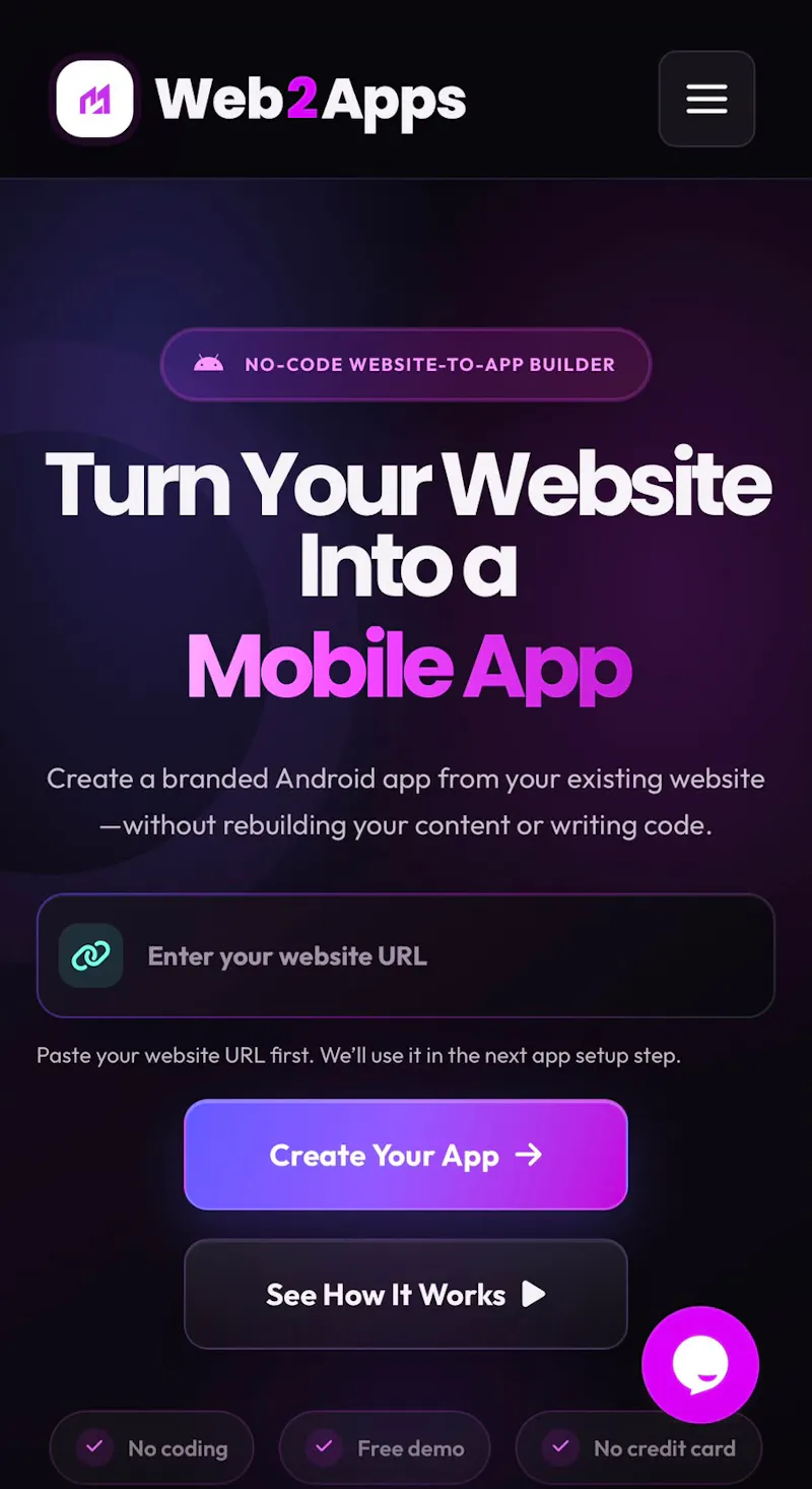 Web2Apps screenshot 1