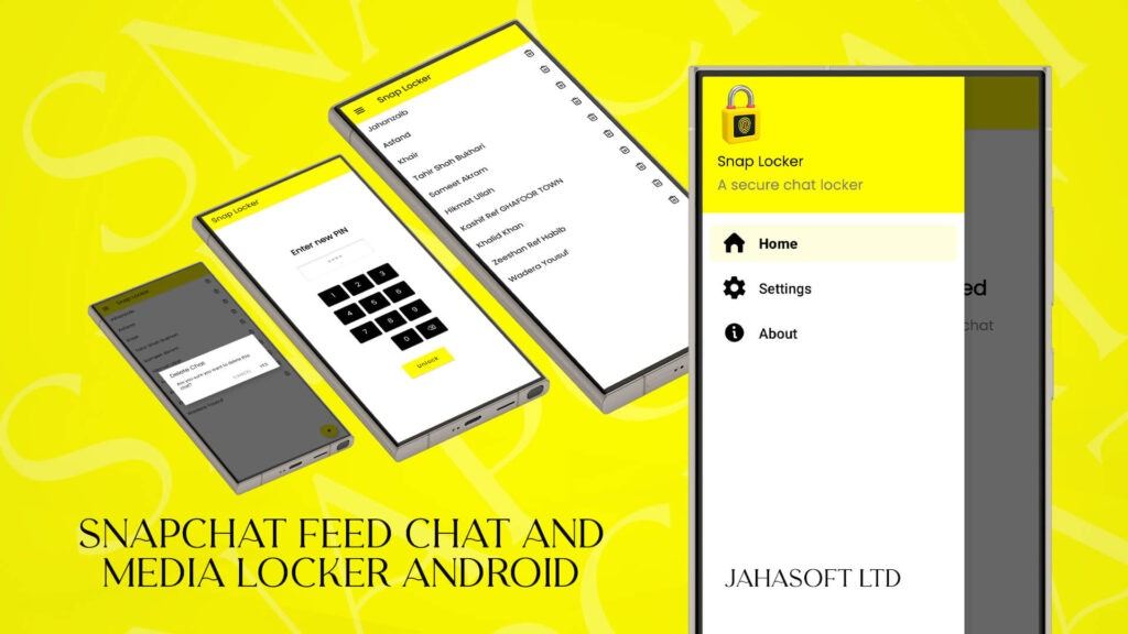 Média Chat Snapchat et casier multimédia - Snap Locker vous permet de verrouiller des chats et des supports spécifiques 2