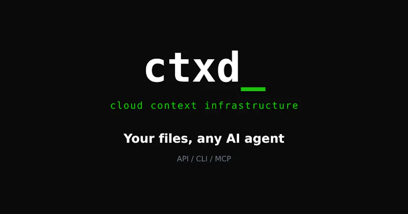CTXD: Your files, any AI agent screenshot 2