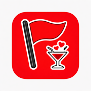 Red Flags - Product Hunt launch logo and brand identity