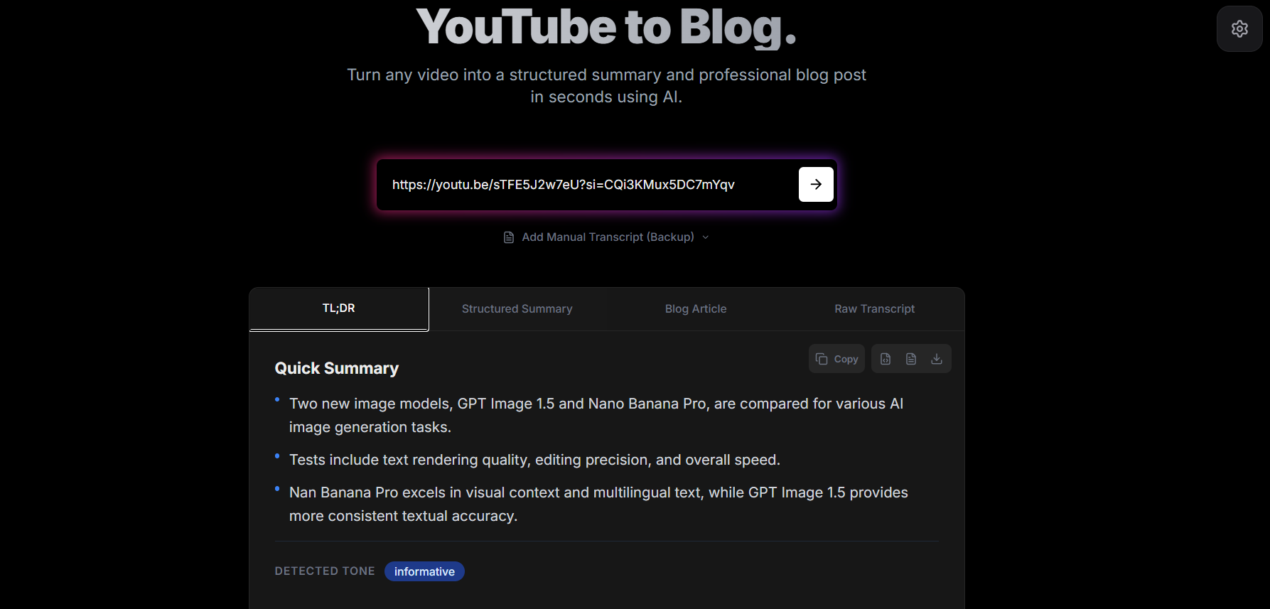 Tubeblogger gallery image