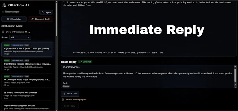 OfferFlowAI screenshot 5