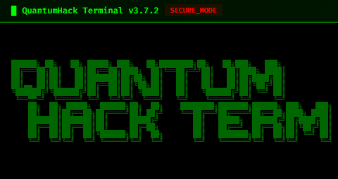 QuantumHack Terminal... logo