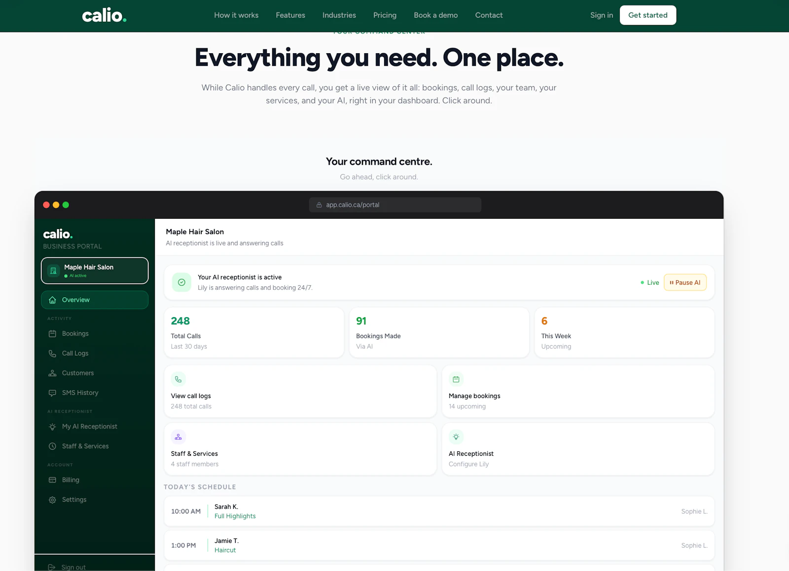 Calio screenshot 2