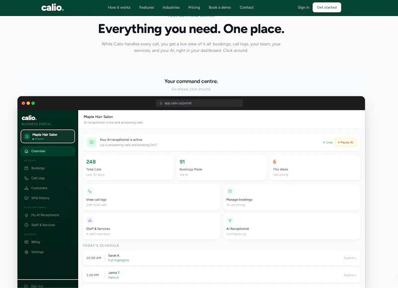 Calio screenshot 2