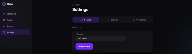 Klokrs — Tab Time Tracker for Engineers screenshot 2