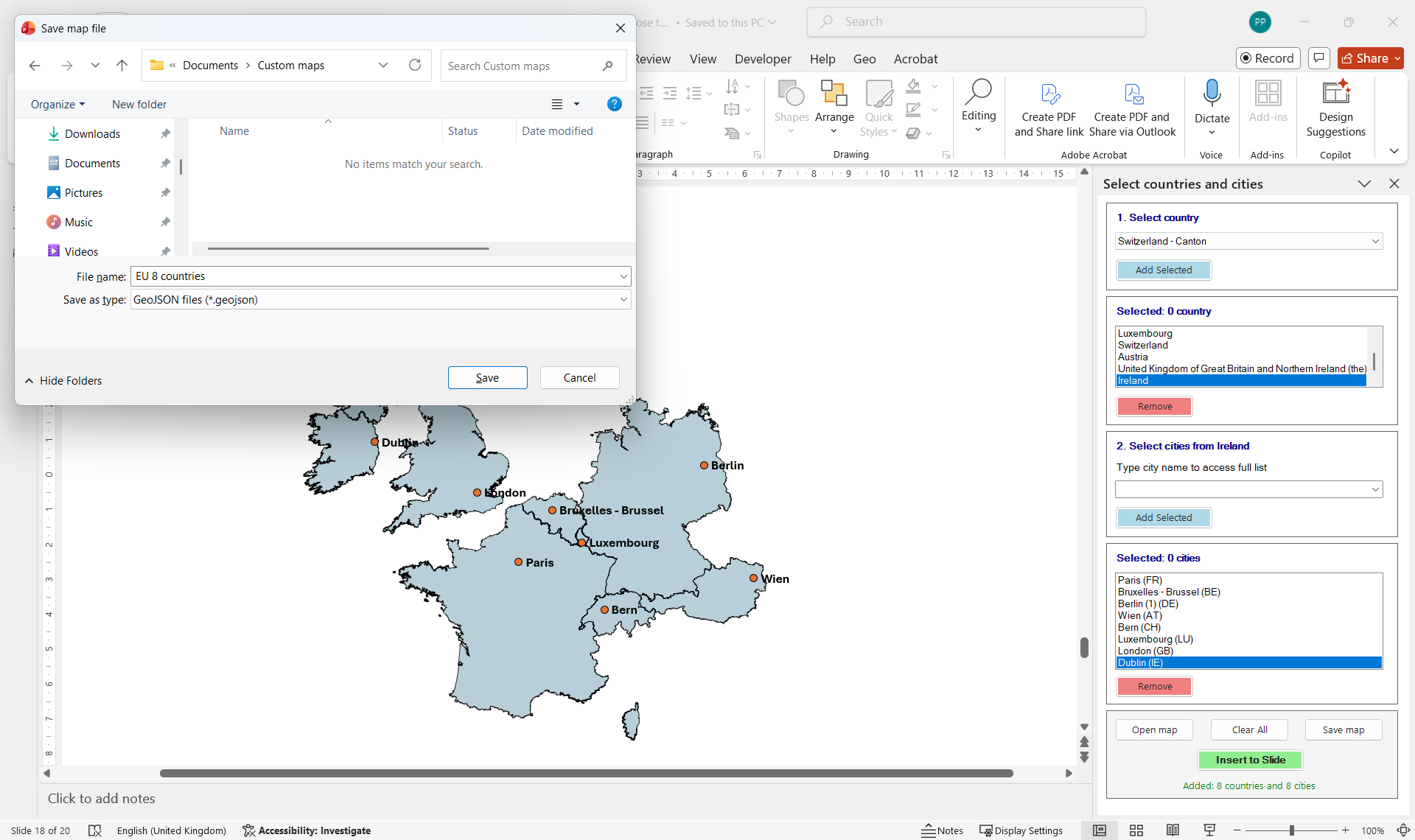 GeoAddIn — PowerPoint extension gallery image