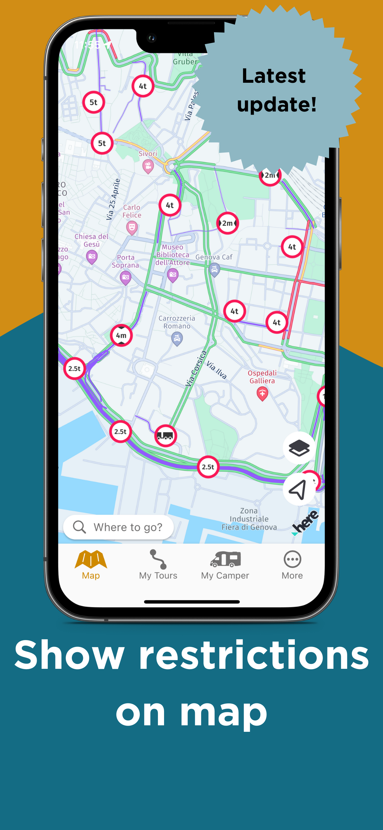 FlyGge -navigatie -app voor campers - Reis gewoon flygge media 4