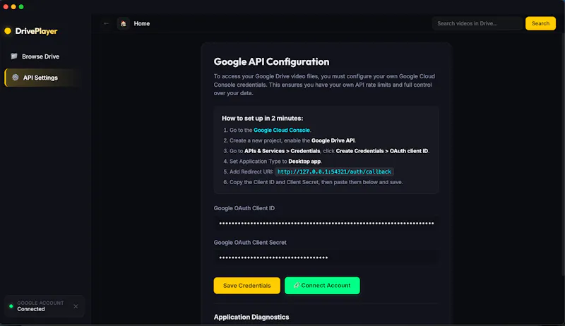 DrivePlayer screenshot 1