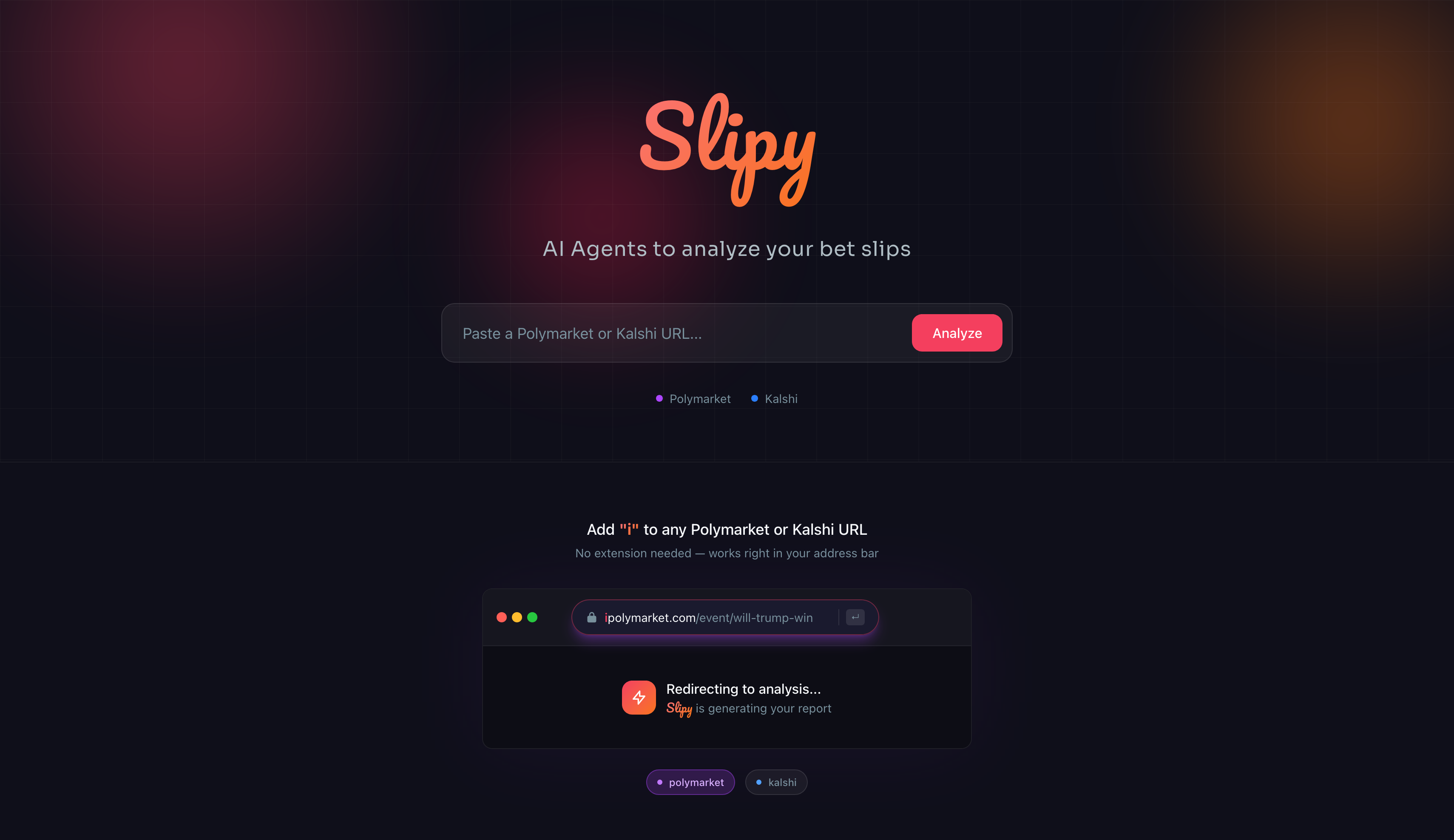 Slipy - Main product screenshot demonstrating key features and user interface