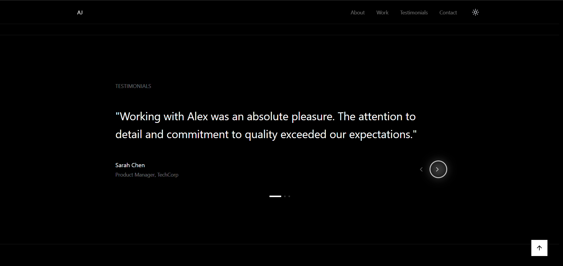 Personal Portfolio Website Template gallery image