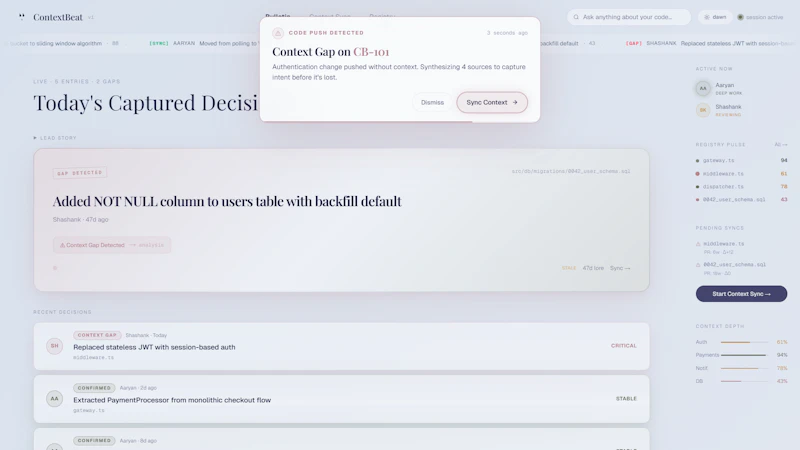 ContextBeat screenshot 2