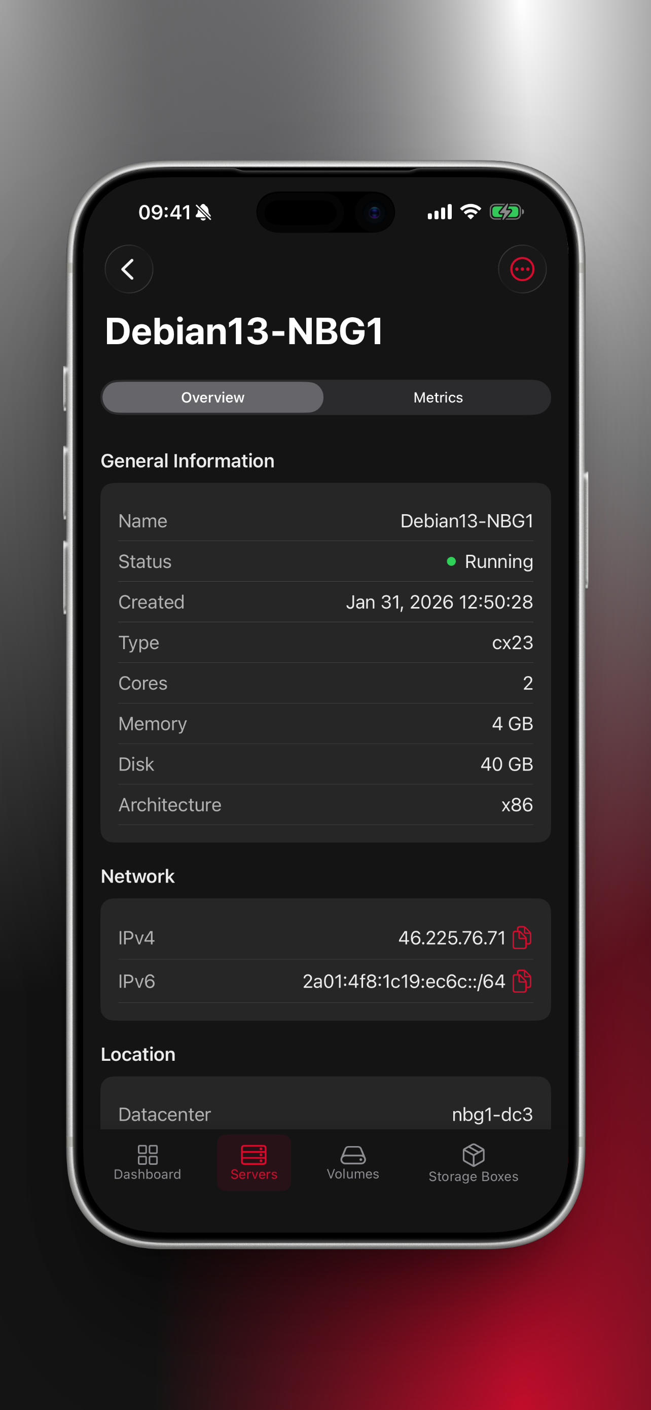 HeC - Unofficial Hetzner Cloud gallery image