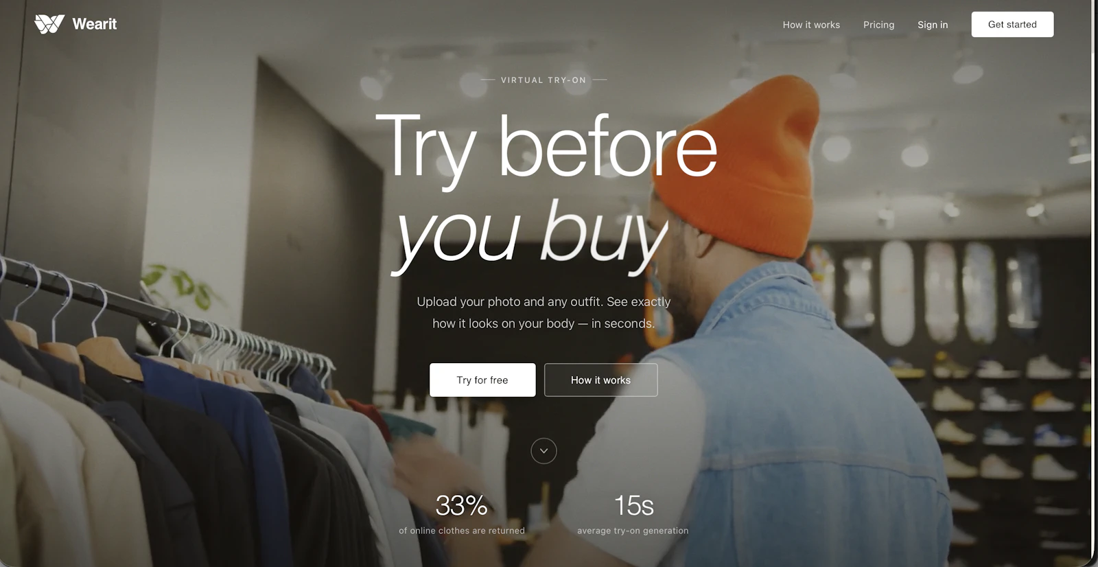 Wearit — Try before you buy screenshot 1