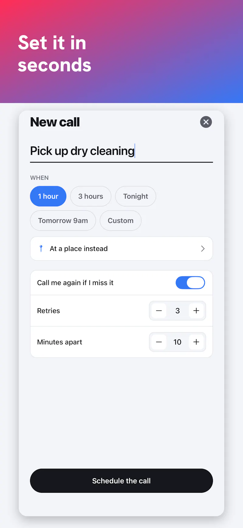 FocusCall screenshot 2
