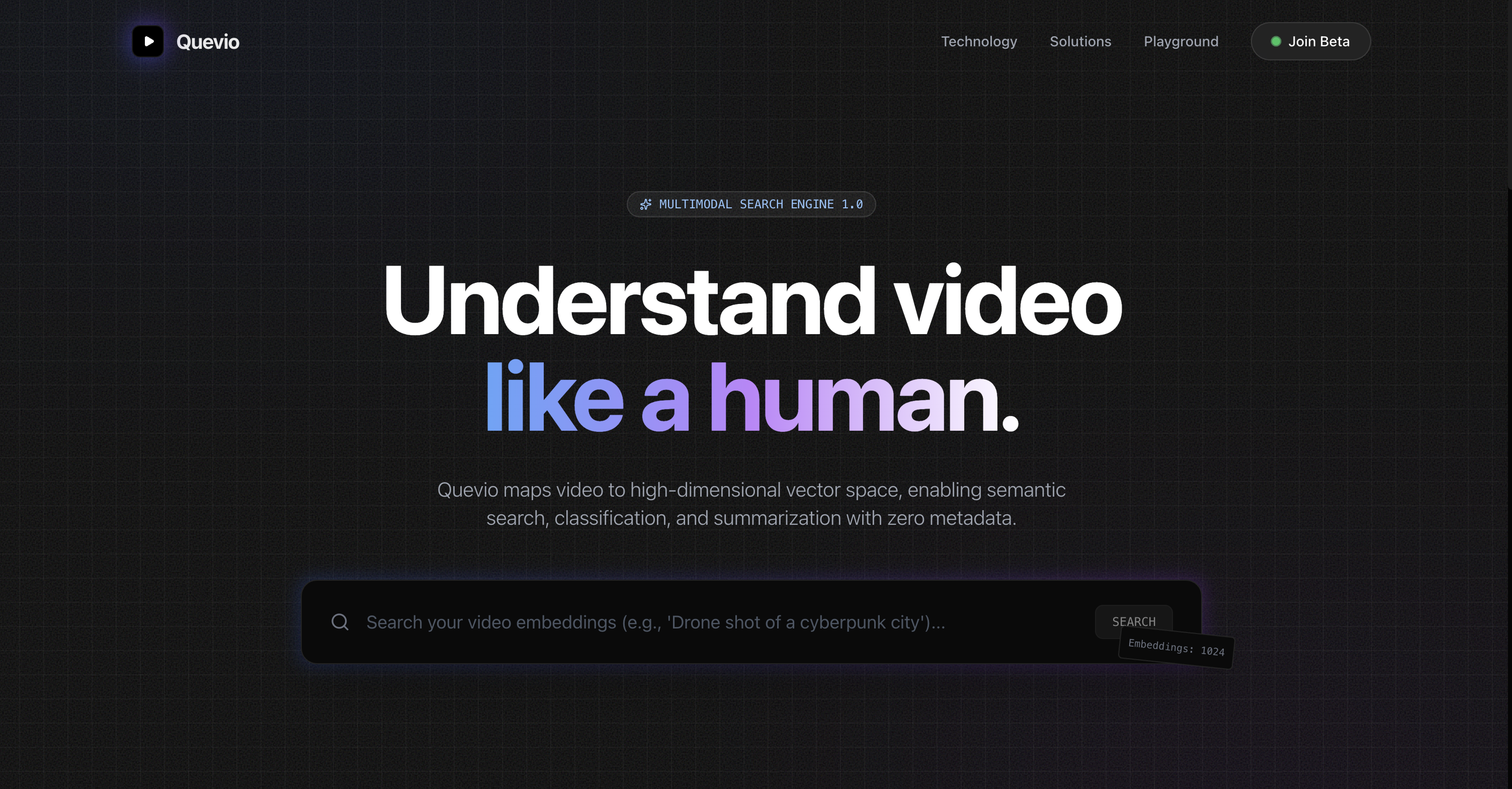 Quevio - Main product screenshot demonstrating key features and user interface