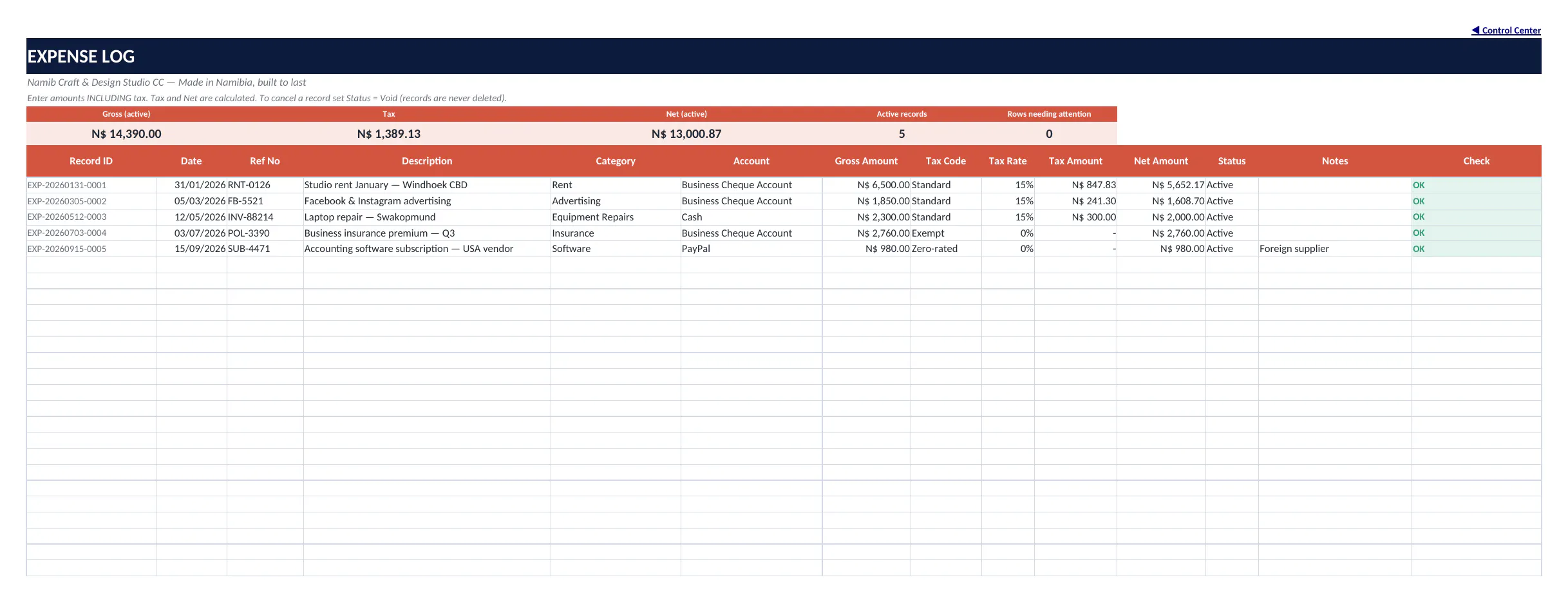 Small Business Bookkeeping System gallery image