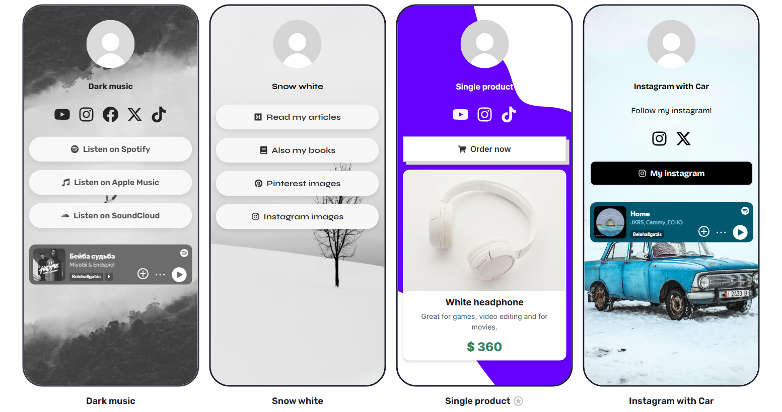 وسائط Linksy - أفضل بديل LinkTree و Beacons مع القوالب 1