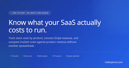 IndieSpend What's Your SaaS Costs to Run gallery image