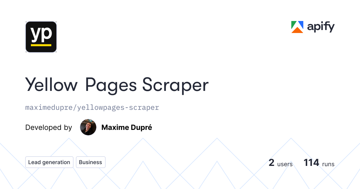 Yellow Pages Scraper gallery image