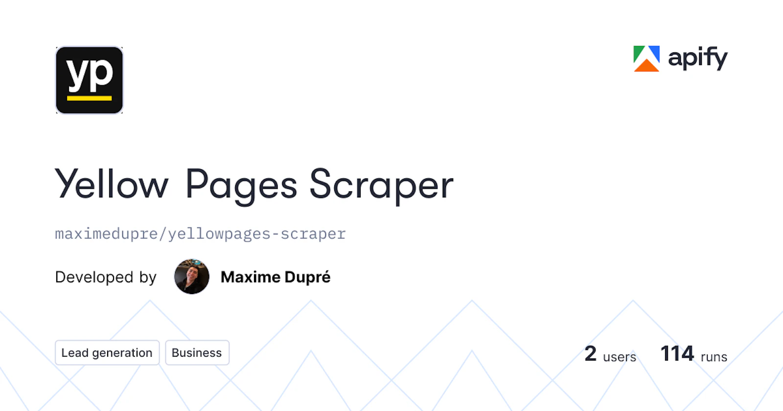 Yellow Pages Scraper screenshot 1