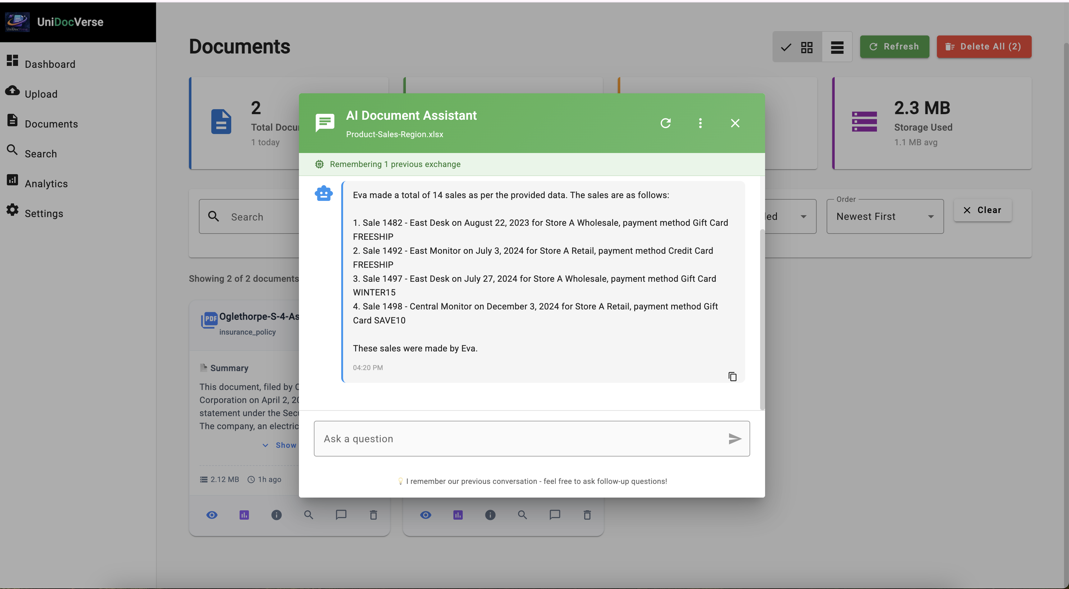 UniDocVerse — Privacy - Screenshot 3 showing product features and functionality
