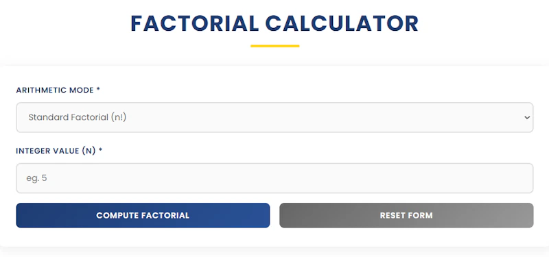 Factorial Calculator | Ease Tools screenshot 1