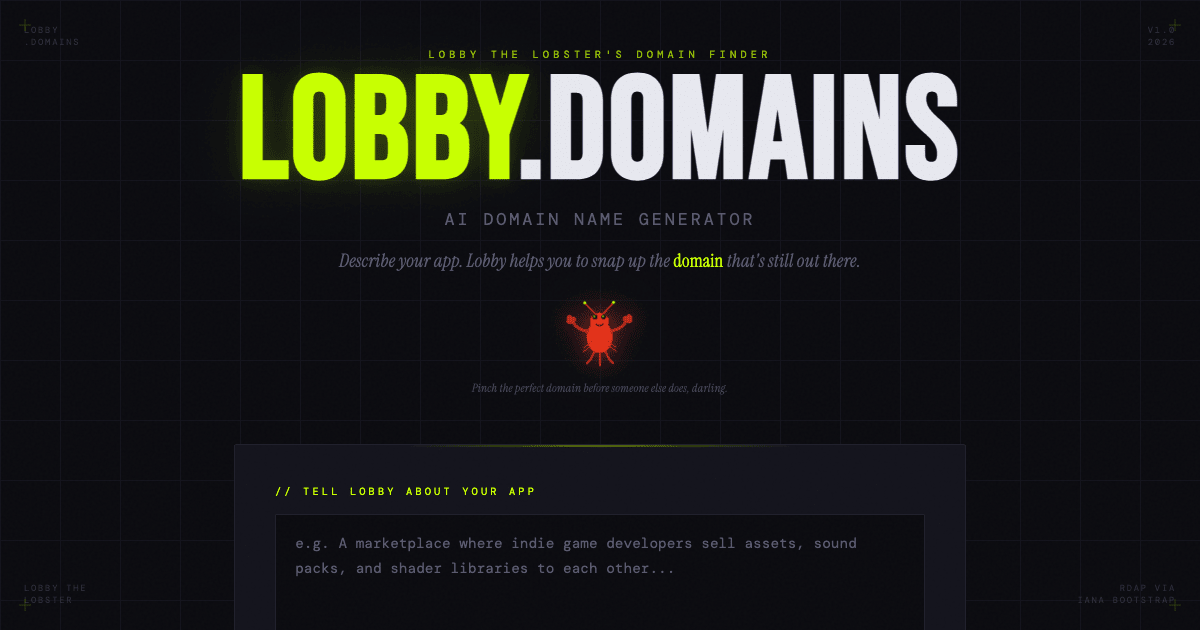 Lobby Domains' Start-Up Ideas gallery image