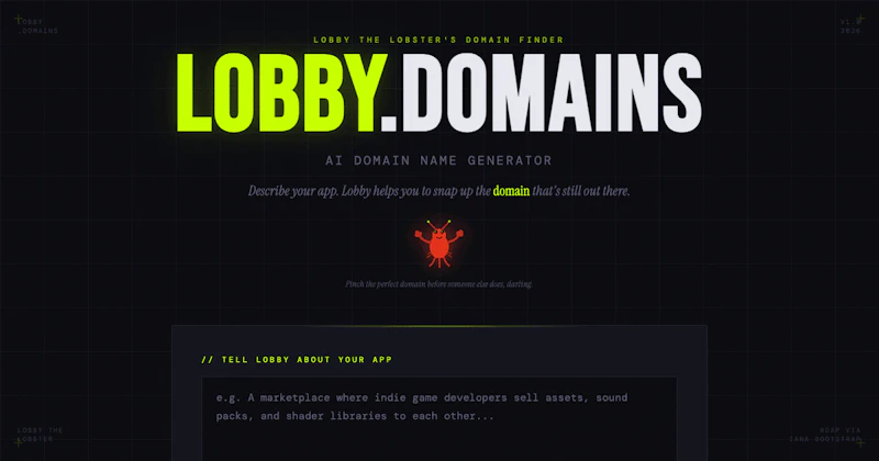 Lobby Domains' Start-Up Ideas screenshot 1