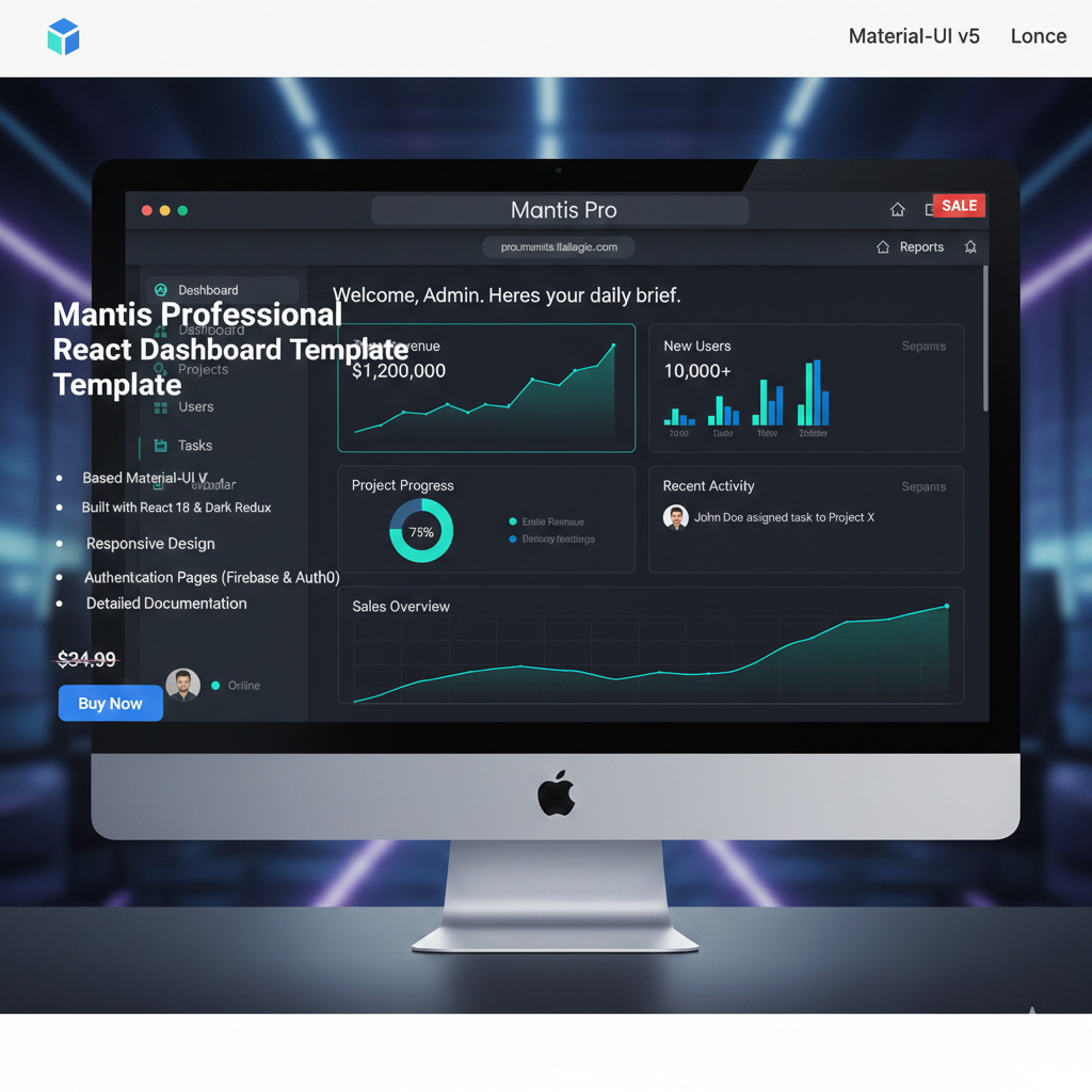 Mantis Professional React Dashboard. gallery image
