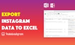 Export Instagram Data to Excel image
