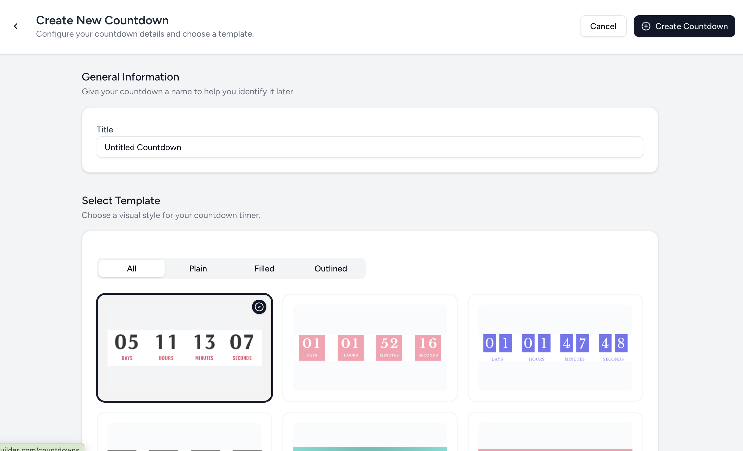 Countdown Builder gallery image