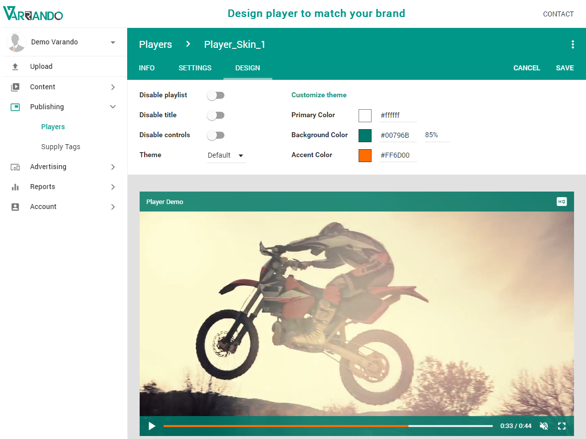 Varrando Video Platform: HTML5 Video Player gallery image