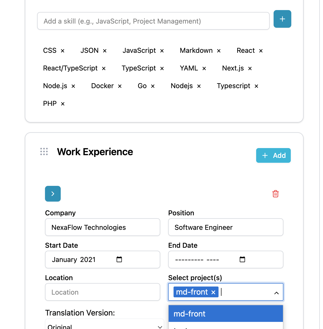 GitResume gallery image