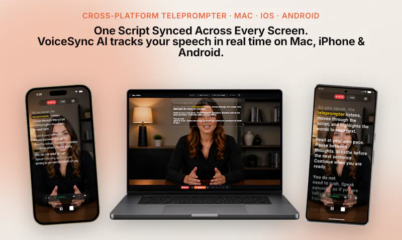 VoiceSync AI Teleprompter screenshot 3