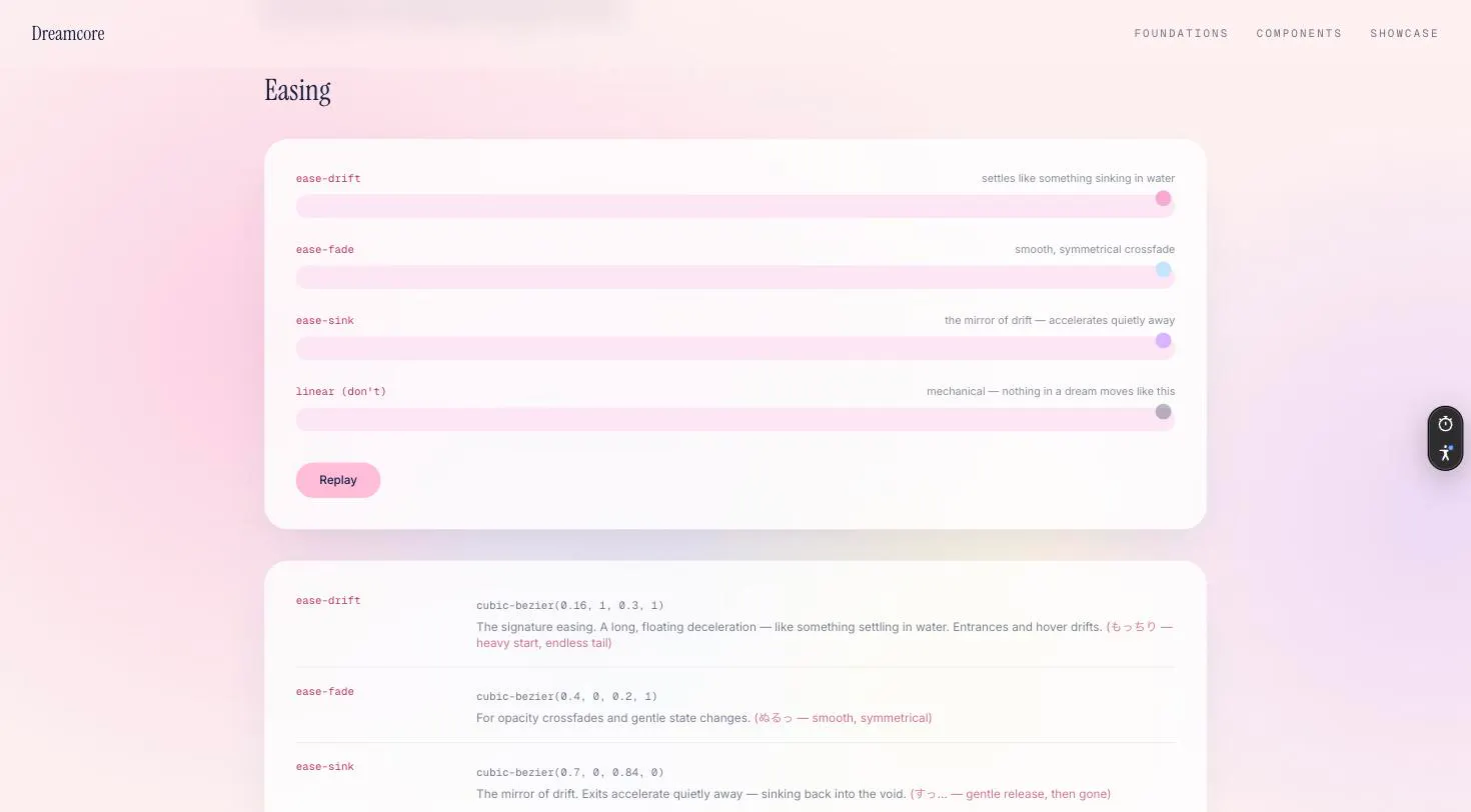 Dreamcore Design System gallery image