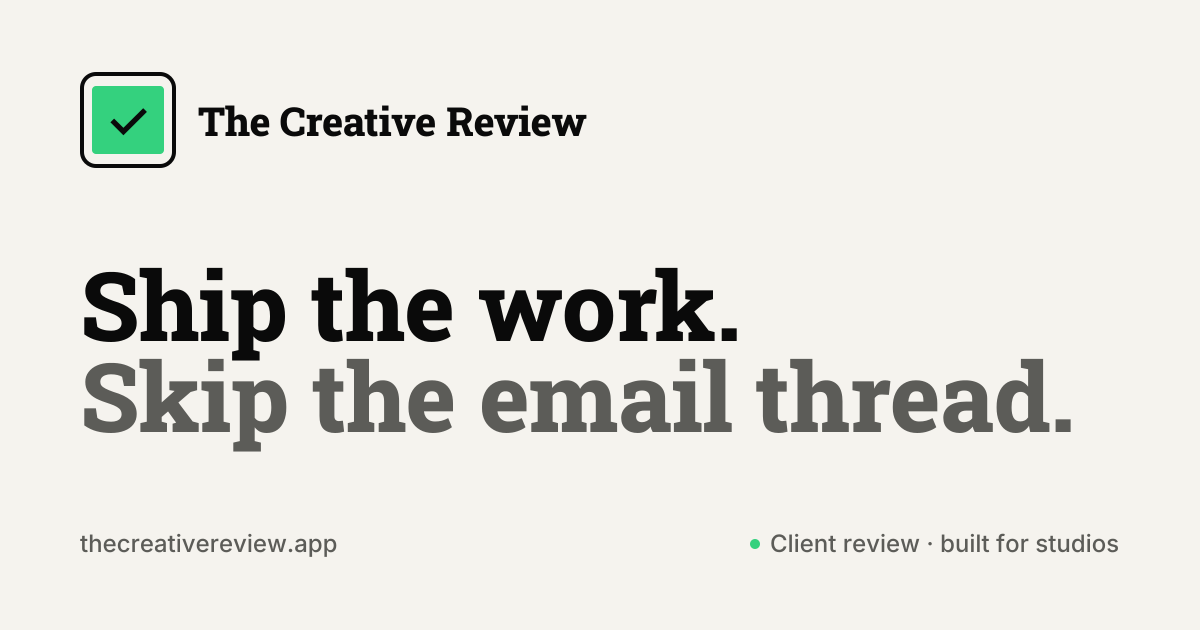 The Creative Review gallery image