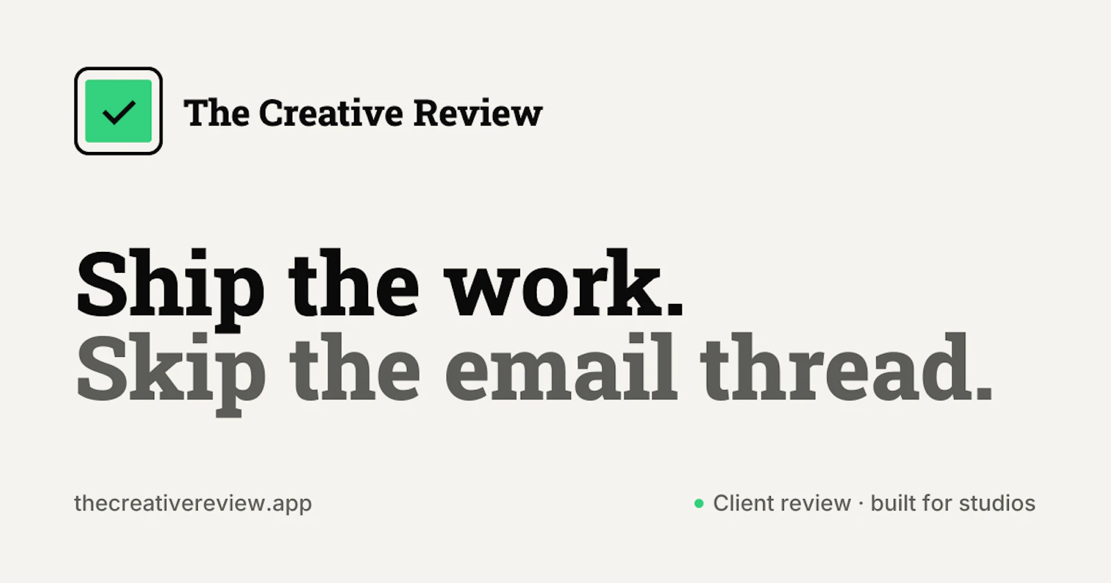 The Creative Review screenshot 1