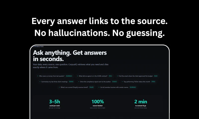 CorpusIQ — Private AI for Business data screenshot 4