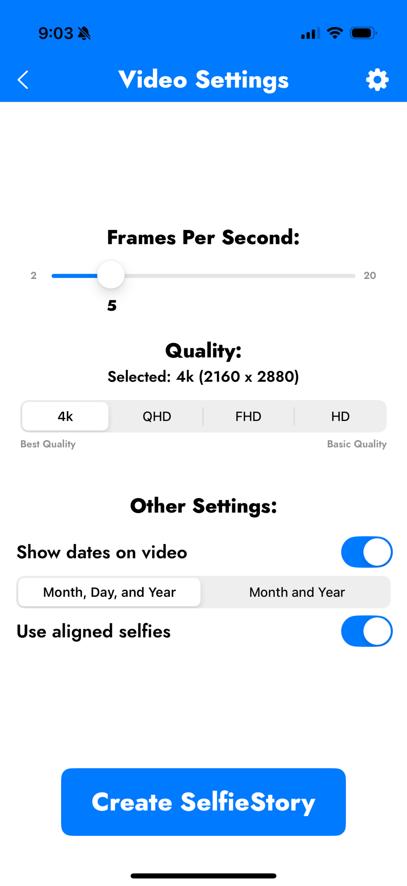 Média Soïdie - Transformez les selfies en un timelapse parfaitement aligné de votre vie 4