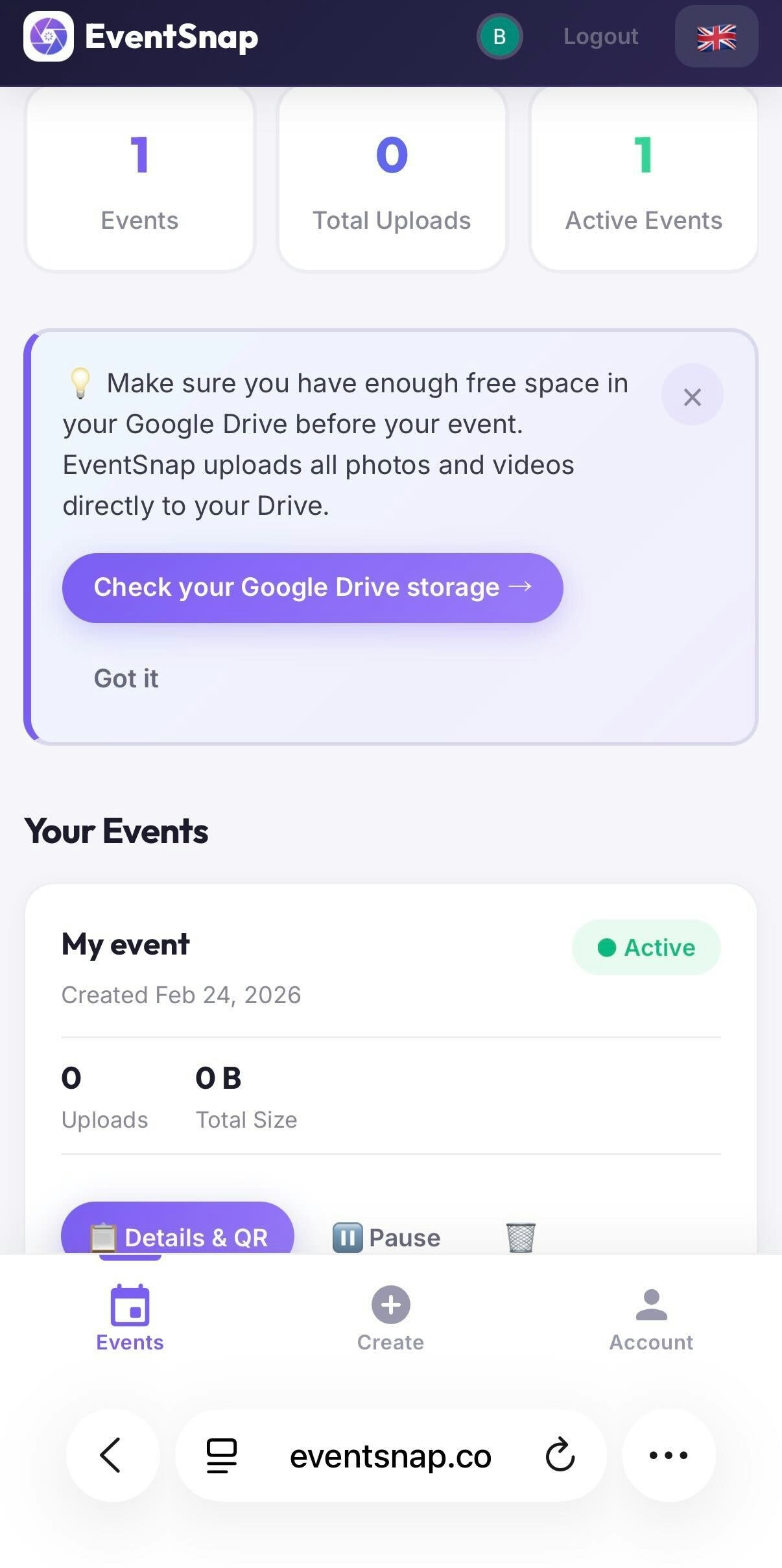 EventSnap - Screenshot 3 showing product features and functionality