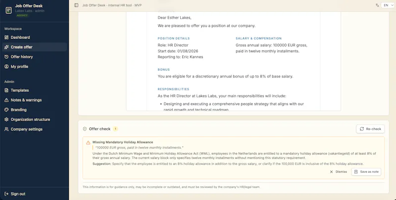 Job Offer Desk screenshot 5