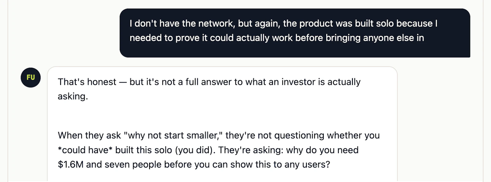 Founder Unfriendly:Book+Startup AI Coach screenshot 2