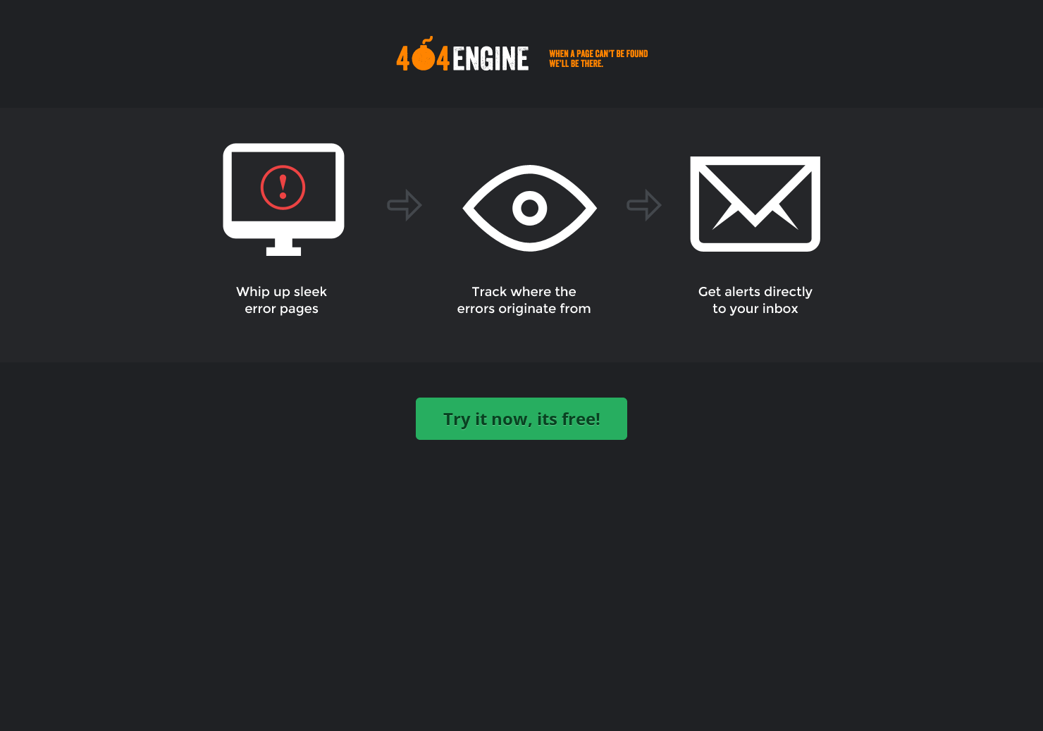 404Engine - remotely hosted error pages