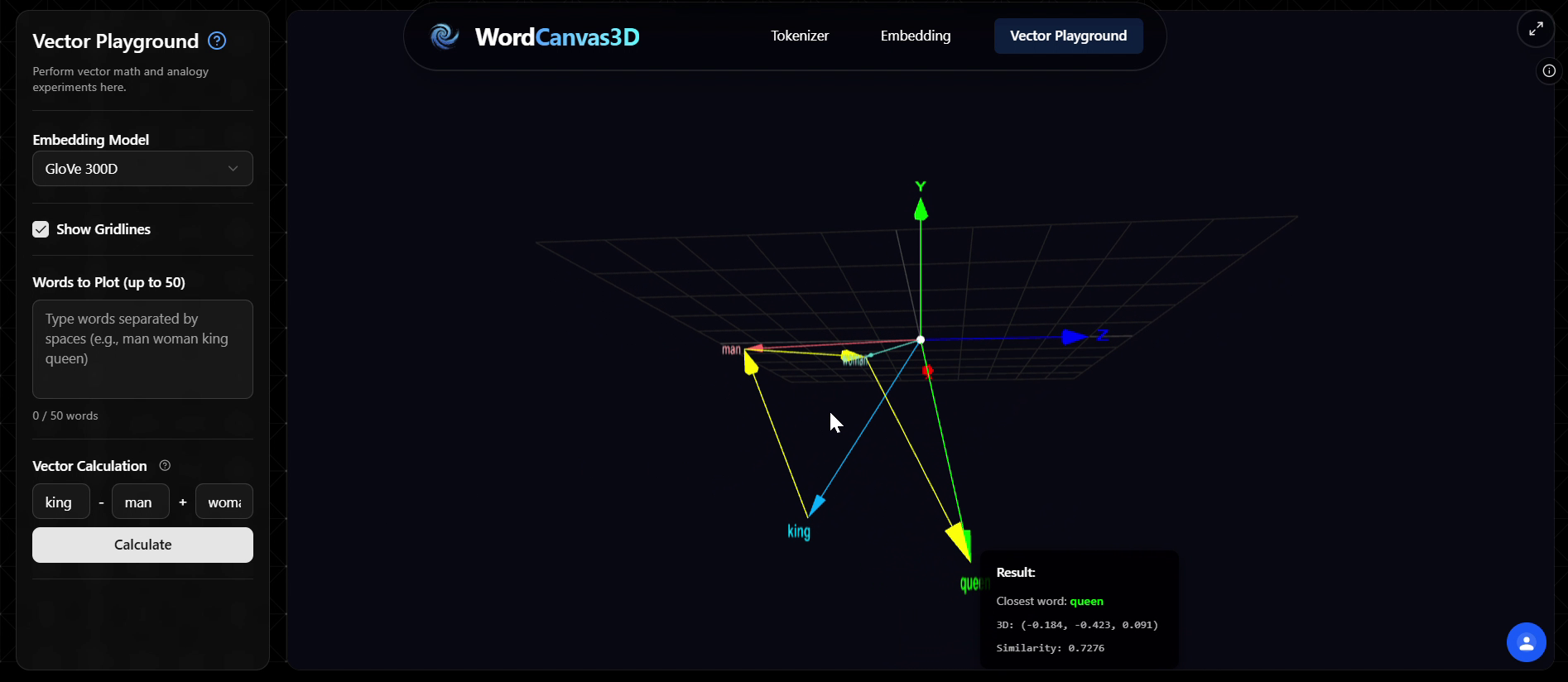 WordCanvas3D gallery image